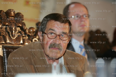 Gdansk, Ratusz Glownomiejski. Konferencja prasowa z...