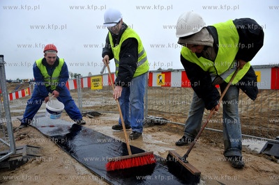 Gdansk. Rebiechowo. Uroczystosc wmurowania kamienia...
