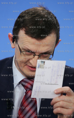 Gdansk. Studio Telewizji Gdansk. Posel Tadeusz Cymanski...