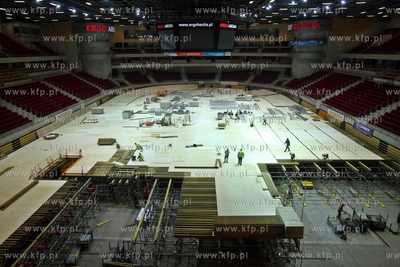 Przygotowania Ergo Areny do Halowych Lekkoatletycznych...