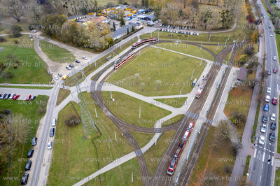 Pętla tramwajowa Zaspa. 07.11.2024 fot. Paweł Marcinko...