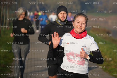 Parkrun Gdańk - Południe. Edycja biało - czerwona...