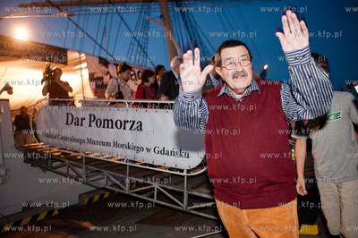 Gdynia. Gunter Grass, pisarz niemiecki, laureat Nagrody...