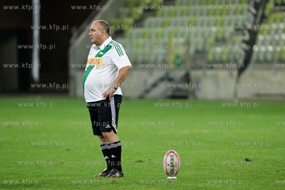 Gdansk. PGE Arena. Mecz ekstraklasy rugby. Derby trojmiasta...