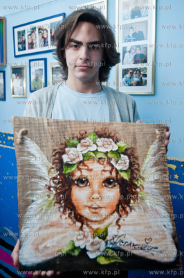 Gdansk. Przemek Szalinski, pomyslodawca akcji charytatywnej...