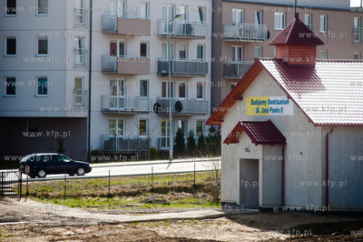 Gdansk. Lostowice. Teren parafi Bl. Jana Pawla II,...