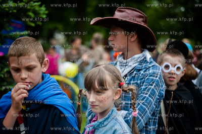 Gdansk. Zieleniec Nowego Ratusza. Festyn dla dzieci...