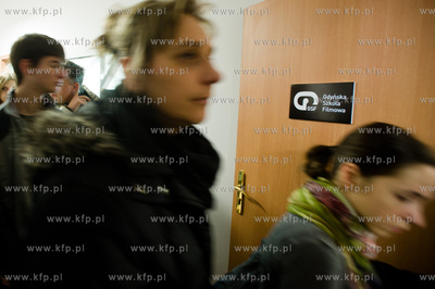 Gdynia. Dzien otwary Gdynskiej Szkoly Filmowej. 17.11.2013...