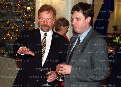 Od lewej: dyr. hotelu Grand - Dabrowski i Jacek Karnowski...