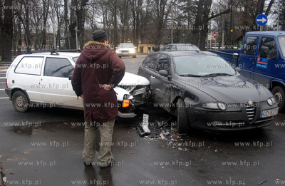 Stluczka na al. Grunwaldzkiej w Gdansku.
11.01.2007...