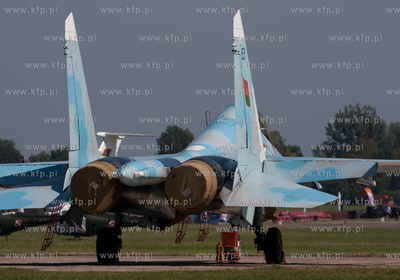 Air Show Radom 2009. Nz samolot SU-27, ktory ulegl...
