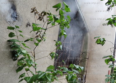 Sopot, ulica Haffnera 38. Pozar w mieszkaniu na parterze...