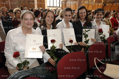 Dwor Artusa w Gdanku - uroczystosci wreczenia aktow...