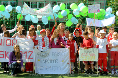Gdansk. Przymorze. Otwarcie boiska wybudowanego w ramach...