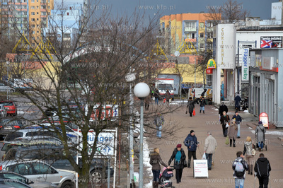 Gdansk Zaspa. Ul. Zwirki i Wigury w okolicach ETC....