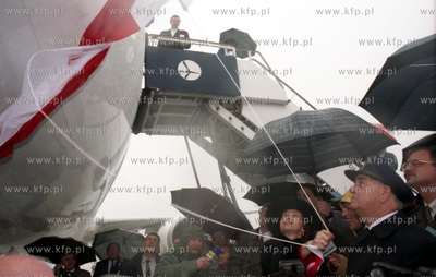 Chrzest nowego samolotu Boeing Polskich Linii Lotniczych...