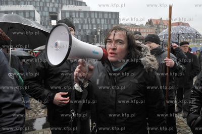 Manifestacja w obronie demokracji zorganizowana na...