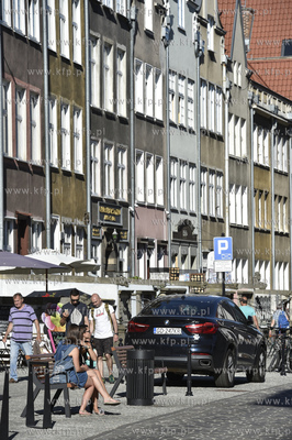 Gdańsk Głowne Miasto. Ulica Świętego Ducha, 5.07.2018...
