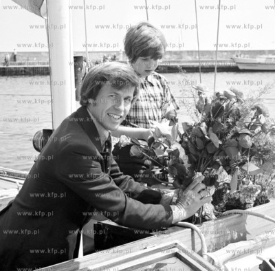 Powrot kpt Krzysztofa Baranowskiego z samotnego rejsu...