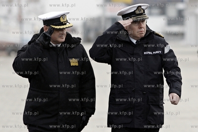 Gdynia. Wizyta admirala Sir Mark Stanhope Dowodcy Krolewskiej...