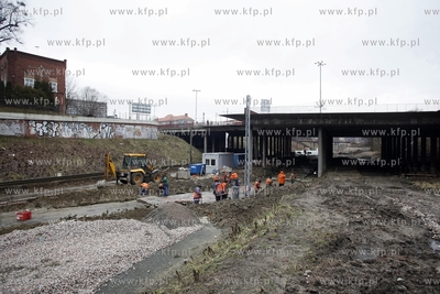 Prace przy budowie przystanku SKM Gdansk Srodmiescie.
04.02.2013
fot....