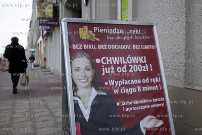 Lombard oferujacy tzw. chwilowki przy ul. Grunwaldzkiej...