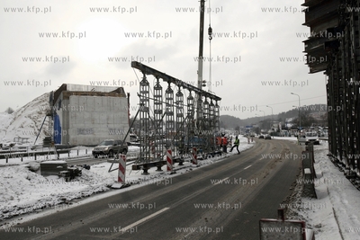 Budowa wiaduktu Pomorskiej Kolei Metropolitalnej nad...