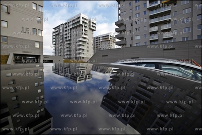 Zespol wiezowcow CityPark na gdanskiej Zaspie. 17.02.2014...