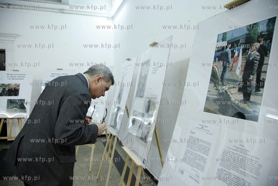 Siedziba NSZZ Solidarnosc w Gdansku.Otwarcie wystawy...