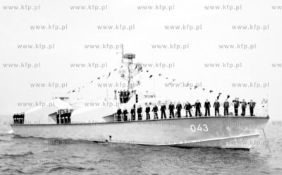Kuter rakietowy 043 Polskiej Marynarki Wojennej. 0004106z...