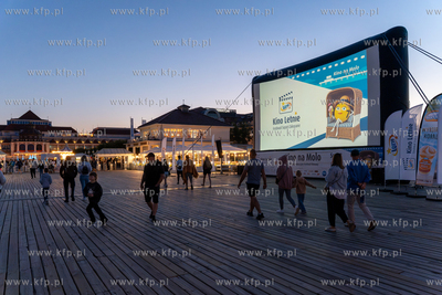 Kino Letnie na Molo w Sopocie w ramach Festiwalu Sopot...