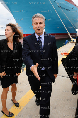 Gdansk. Terminal kontenerowy DCT. Wizyta przedstawicieli...