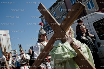 Wielki Piatek. Misterium Meki Panskiej na ulicach Gdanska....