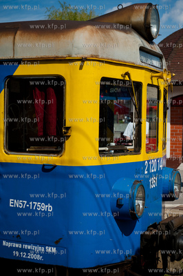 Gdansk. Dworzec Glowny PKP. Pociag elektryczny Szybkiej...