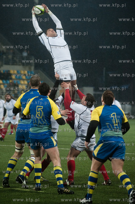 Gdynia. Narodowy Stadion Rugby. Mecz rugby dywizji...