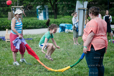 Gdansk. Park im. Ronalda Reagana. Festyn Psychologiczny,...