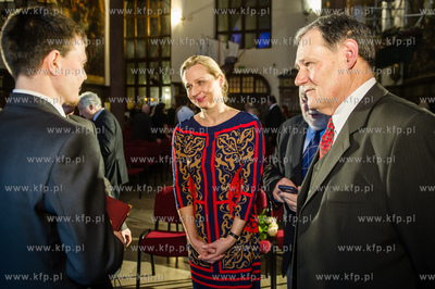 Gdansk. Dwor Artusa. Gala wreczenia nagrod dla zeglarzy...