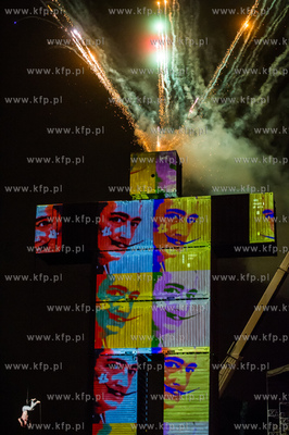 Gdansk. Plac Zebran Ludowych. XIX Miedzynarodowy Festiwal...