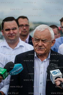 Gdynia. Skwer Kosciuszki. Lato z SLD. Leszek Miller...