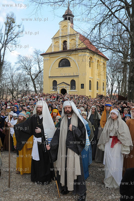 W scenerii Kaszubskiej Golgoty zostala odegrana Inscenizacja...