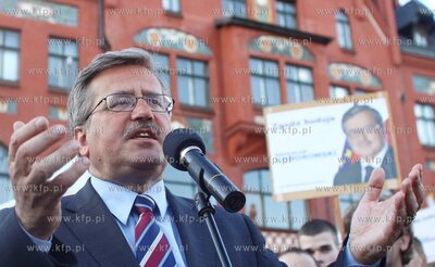 Chojnice Bronislaw Komorowski, marszalek Sejmu RP i...