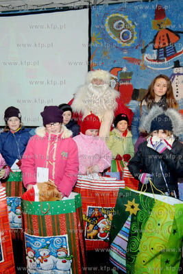 Gdansk. Przybycie Mikolaja i rozswietlenie najwyzszej...