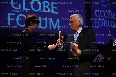 Gdansk, GLOBE FORUM 2009. Nz Jerzy Buzek - przewodniczacy...