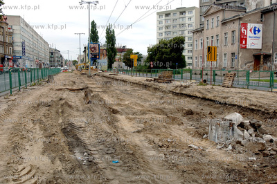 Gdansk Wrzeszcz. Remont torowiska i wymiana torow tramwajowych...