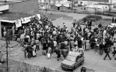 Strajk studencki na Uniwerytecie Gdanskim w Gdansku....