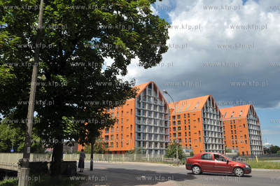 Gdansk Dolne Miasto. Apartamenty Aura  na wyspie Spichrzow....