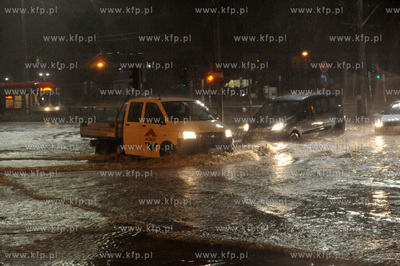 Gdańsk Wrzeszcz. Zalana po obfitych opadach deszczu...
