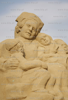 Gdansk Jelitkowo. Gdanski Festiwal Rzezby z Piasku....