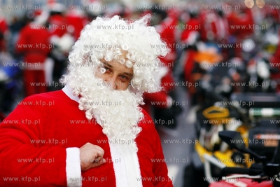 Gdansk Zaspa. Motocyklowa Parada Mikolajow. Jest to...