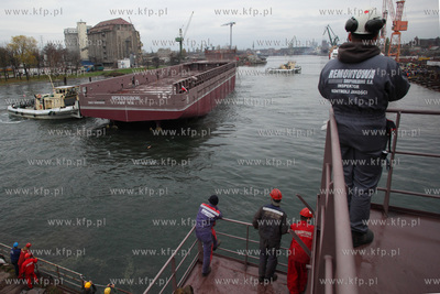 Stocznia Remontowa Shipbuilding SA. w Gdansku. Wodowanie...